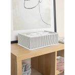 Mena Rise Çekmece Düzenleyici, 12 Bölmeli, 31X25X12 Cm, Gri Çizgili, Katlanabilir Dolap Içi Organizer - 1,5 x 0,7 m - 00 Beyaz
