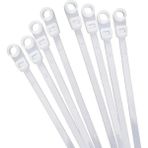 Mena Rise Delikli Kablo Bağı Plastik Kelepçe 100LÜ Paket Beyaz 3.6X150MM