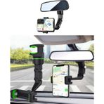 Mena Rise Dikiz Aynası, Koltuk Arkası, Çalışma Masası Telefon Tutucu, Standart,,,, Uyumludur, 360 Dönebilen Çok Fonksiyonlu Akrobat Telefon Tutucu - Ahşap