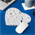 Mena Rise Efektli Şık Tasarım Kalp Mousepad - Mouse Pad - Fare Altlığı - 1 cm - Pembe