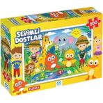Mena Rise Games Sevimli Dostlar Lisanslı 200 Parça 33X48CM Çocuk Puzzle Yapboz