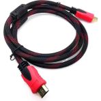 Mena Rise HDMI Kablosu Altın Uçlu 4. Nesil 1.4V 3D Full Hd 30 cm 4403 - Ahşap