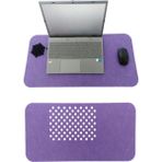Mena Rise Keçe Masa Üstü Mouse Pad ve Bilgisayar Düzenleyici 70X32 cm – Antibakteriyel Mat, Keçe Mat, Masa Altlık, Ofis ve Ev Için Minimalist Tasarım (Açık Mor) - 1 cm - Pembe