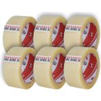 Mena Rise Koli Bandı 6 Adet 45X100 Şeffaf (Bufalo) En 45MM, Uzunluk Net 100 Metre, Basınca ve Gerilime Dayanıklıdır, 6'lı Paket