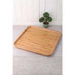 Mena Rise Menashop Bambu Lüx Kare Servis 30 * 30CM, Bambu Sunumluk & Çerezlik Kare Sunum Tabağı, Bambu Kare Sunum Tabağı
