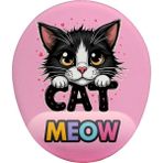Mena Rise Meow Bilek Destekli Mouse Pad - 1 cm - Pembe
