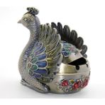 Mena Rise Metal Tavuskuşu Figürü Küllük ALK1663 ( Lisinya )