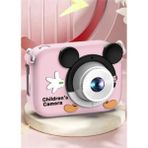 Mena Rise Mini 1080P Hd Çocuk Kamera Dijital Fotoğraf Makinesi 2.0 Inç Ekran 5 Adet Oyun Pembe ( Lisinya )