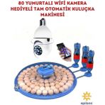 Mena Rise MZ-80/240 Çift Viyollü Tam Otomatik Kuluçka Makinesi Kablosuz Ampul Kamera Hediyeli Çiftlik Tipi ( Lisinya )