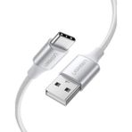 Mena Rise Örgülü USB Type-C Şarj ve Kablosu, Beyaz, 2 Metre - 0 - Siyah
