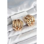 Mena Rise Pirinç Gold Renk Vintage Kadın Küpe - Lisinya