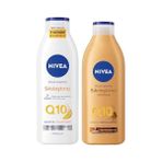 Mena Rise Q10 Sıkılaştırıcı Vücut Losyonu 250ML ve Kademeli Bronzlaştırıcı 200ML, Nemlendirici, C Vitamini