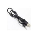 Mena Rise Şarz Kablosu USB To 2.5mm Aux Kablo 2.5 mm Stereo USB Kablo Kask Intercom Şarz Kablosu - Ahşap