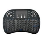 Mena Rise Smart Tv Box Ps3 Uyumlu Kablosuz Dokunmatik Işıklı Şarjlı Touchpadli Mini Q Klavye ( Lisinya )