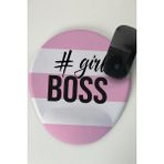 Mena Rise Tasarımlı Mousepad Mouse Pad - 1 cm - Pembe