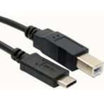 Mena Rise Tkz 4969 Type C To USB Yeni Nesil Printer Yazıcı Tarayıcı Ara Bağlantı Kablosu 1.5metre - Ahşap