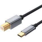 Mena Rise Type-C To Usb-B Yazıcı Kablosu 1.5 Metre - Ahşap