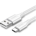 Mena Rise USB To USB C Hızlı Şarj Kablosu Beyaz 2 Metre - Ahşap
