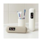 Mena Rise Vios Store Taşınabilir Diş Fırçası Kutusu | 2 Bölmeli Hijyenik Saklama Kabı | Sert Plastik,kadın, Erkek ve Çocuk Için Uygun – Diş Macunu & Fırça Taşıma Organizer - Renkler Karışıkdır- (2 Adet) - Standart