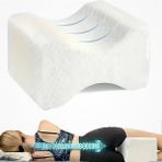 Mena Rise Visco Ortopedik Bacak Arası Yastığı – Hamileler Için Destek | Bel, Bacak ve Kalça Ağrısı Için Uyku Yastığı | Yıkanabilir Kılıflı Ergonomik Diz Arası Yastık