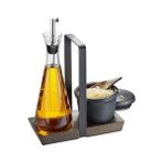 Menage X-Plosıon M – Tuz ve Karabiber Değirmeni Altlık, Dondurulmamış, Ahşap, Yüksek Kaliteli Paslanmaz Çelik, Baharat Değirmeni, Sirke Dispenseri, Zeytinyağı Dispenseri, - Acı Kahve - Option-1