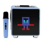 Menashop BTS-270 15W 11X11 Piksel LED Ekranlı Karaoke Mavi Bluetooth Hoparlör
