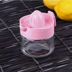 Menashop Limon Sıkacağı, Cam Gövde, Plastik Sıkacak, 300 ml (Lila)