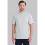 Mencod 4127 Erkek %100 Pamuk Basic Tişört Regular Fit Bisiklet Yaka Canlı Dokulu - Taş - XL