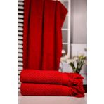 Menderes Home Cotton Collection Bukle Banyo Havlusu Peşkir Kırmızı