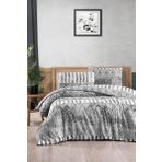 Menderes Home Cotton Collection Flanel Çift Kişilik Nevresim Takımı Stone