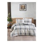 Menderes Home Cotton Collection Flanel (PAZEN) Tek Kişilik Nevresim Takımı 1394 Gray Natur