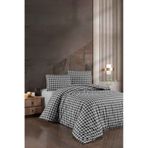 Menderes Home Cotton Collection Flanel R Tek Kişilik Nevresim Takımı Mongar Siyah