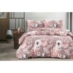 Menderes Home La Notte Saten Tek Kişilik Nevresim Takımı 1863 Pink - 160 x 220 cm - Renkli