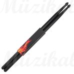 Mendini Baget Siyah Polyamide Kırılmaz 5 A - Davul - Bateri Bageti Drumsticks 5a Pürüzsüz Yüzey