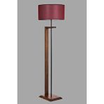 MENEKŞE CEVİZ AHŞAP LAMBADER SİLİNDİR HASIR BORDO ABAJURLU