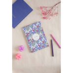 Menekşe Desenli Bez Ciltli Defter - 7