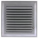 Menfez Banyo Wc Tuvalet Havalandırma Plastik Panjur Gri 45x55 Cm