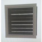 Menfezsan 10 X 10 Çift Sıra Kanatlı Zıt Damperli Menfez