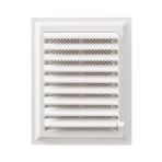 MENFEZSAN 25 X 25 2 Adet Plastik Menfez Banyo Wc Havalandırma Menfezi Yüzeysel Hareketli Panjur