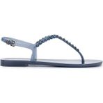 Menghi Kadın Pvc Siyah Parmak Arası Sandalet 774 101E Bn Sndlt Y25 Black - Lacivert