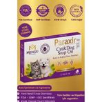 mengu petcare Paraxir Kedi ve Köpek Damlası Pire Dış Parazit Bit Kene Deri Bakımı Için Bitkisel Damla ( 1-10 Kg ) 4 Tüp x 1 ml