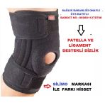 Menisküs Ağrıları Için Patella Destekli Fleksible Balenli Dizlik Ligament Destekli Iç Ve Yan Bağ