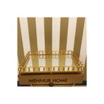 MENNUR HOME Sunumluk Aynalı Halka Tepsi Lüx Gold Sunum Tepsis