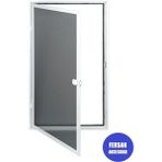 Menteşeli Sineklik Pencere (İstediğiniz Her Ölçüde Ve 6 Renk Seçeneğinde) - Beyaz - 70X130 CM