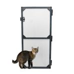 Menteşeli Yırtılmaz Kapı Kedi Sinekliği Pet Tül Antrasit 90x210 Cm. Özel Ölçü Verebilirsiniz. En 90'a Kadar / Boy 210'a Kadar