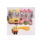 Menuzer Kötü Spongebob Squarepants Sevimli Anime Patrick Yıldız Araba Anahtarlık Sırt Çanta Aksesuarlı