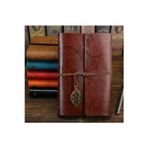 Menuzer Retro Vintage, Deri Kapak, Travel Journal, Doldurulabilir Eskiz NOT Defteri, Sketchbook, 130x185mm