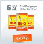 Meo 6x80 gr Tavuk Pirinç Ve Havuçlu Yetişkin Kedi Konservesi