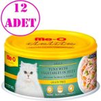 Meo Delite Tahılsız Jöle İçinde Ton Balıklı ve Sebzeli 12x80 gr Yetişkin Kedi Konservesi