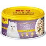 Meo Delite Tahılsız Jöleli Ton Balıklı Ve Tavuklu Yetişkin Konserve Kedi Maması 80 Gr 7 Adet